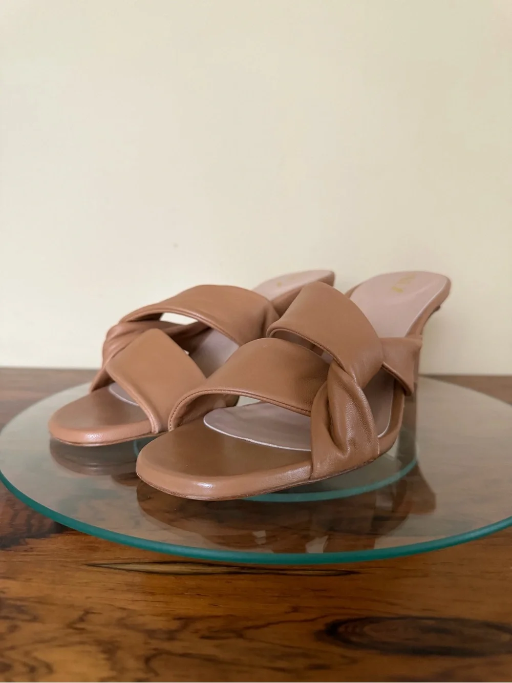 Inez Isa Heel slides in Cognac Nappa size 7 M